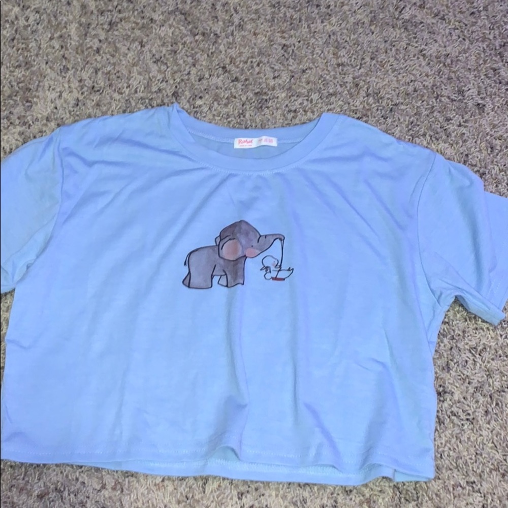 cropped tee